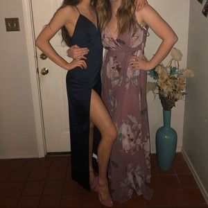 Long satin prom/formal dress